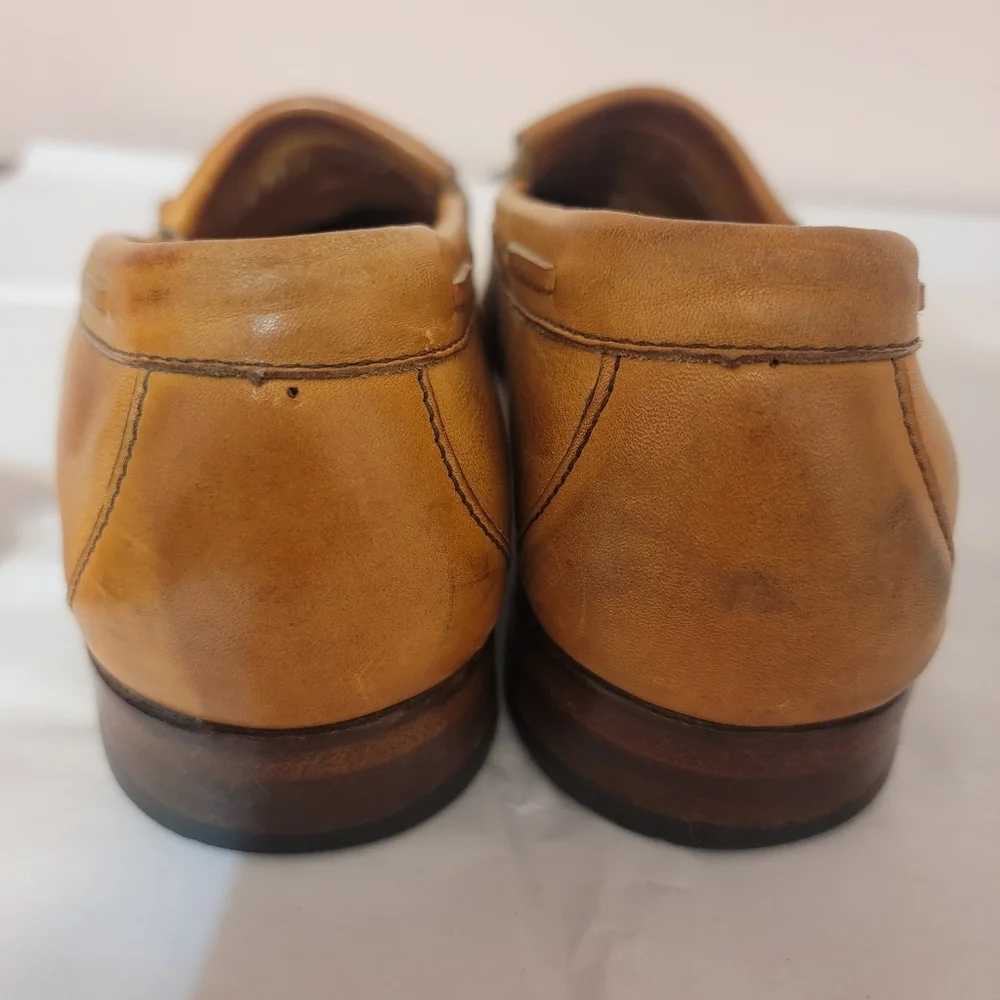 Genuine VTG Handsewn Leather Mens SAS Dress Shoes Size 10.5 - Picture 10 of 13